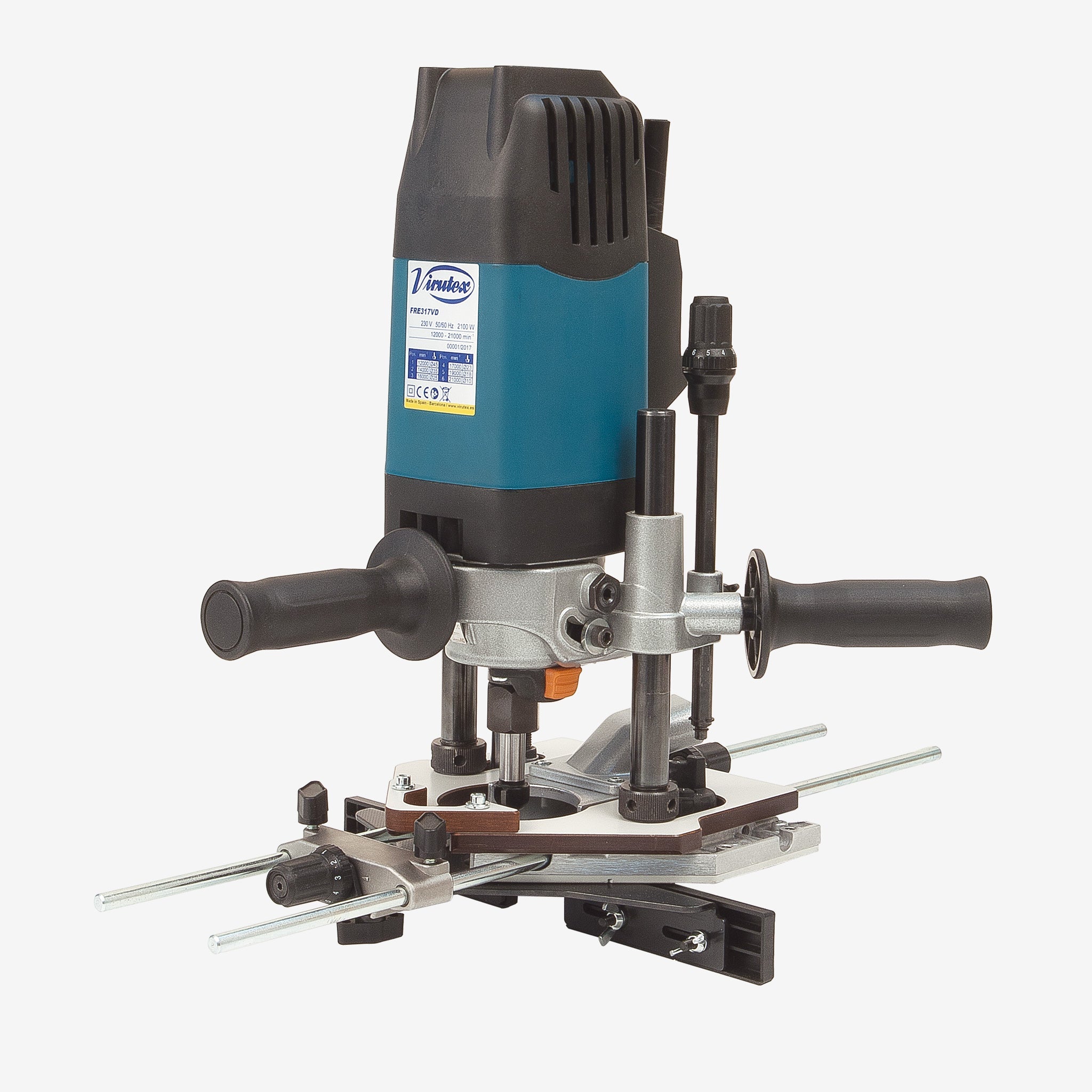 Virutex 2100W Tiltable Coving Router For Solid Surfaces 240V FRE317VD