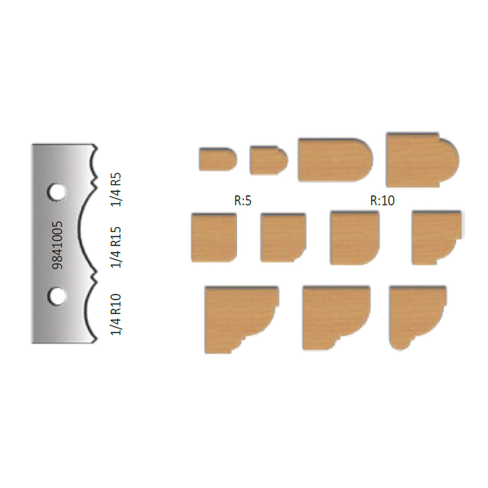 2Pce Replacement Carbide Planer Blade 9841005 suit FR98H by Virutex