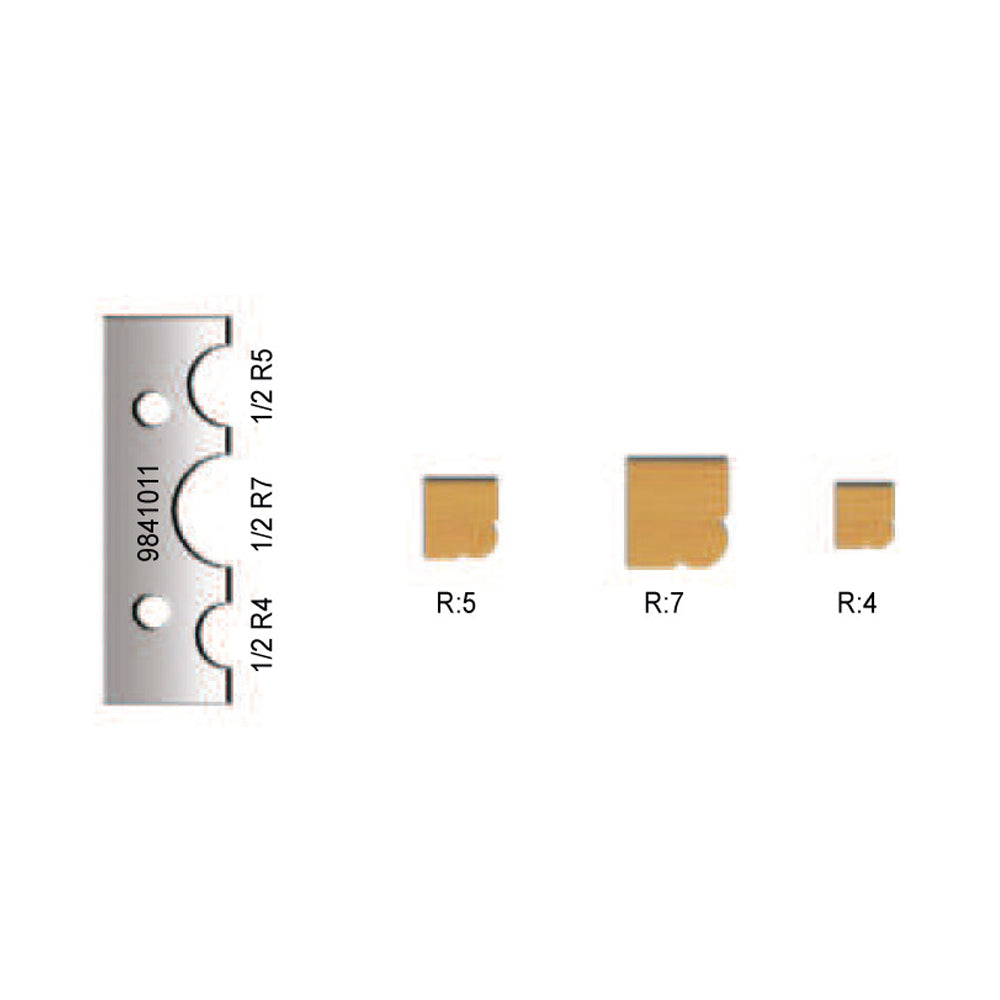 2Pce Replacement Carbide Planer Blade 9841011 suit FR98H by Virutex